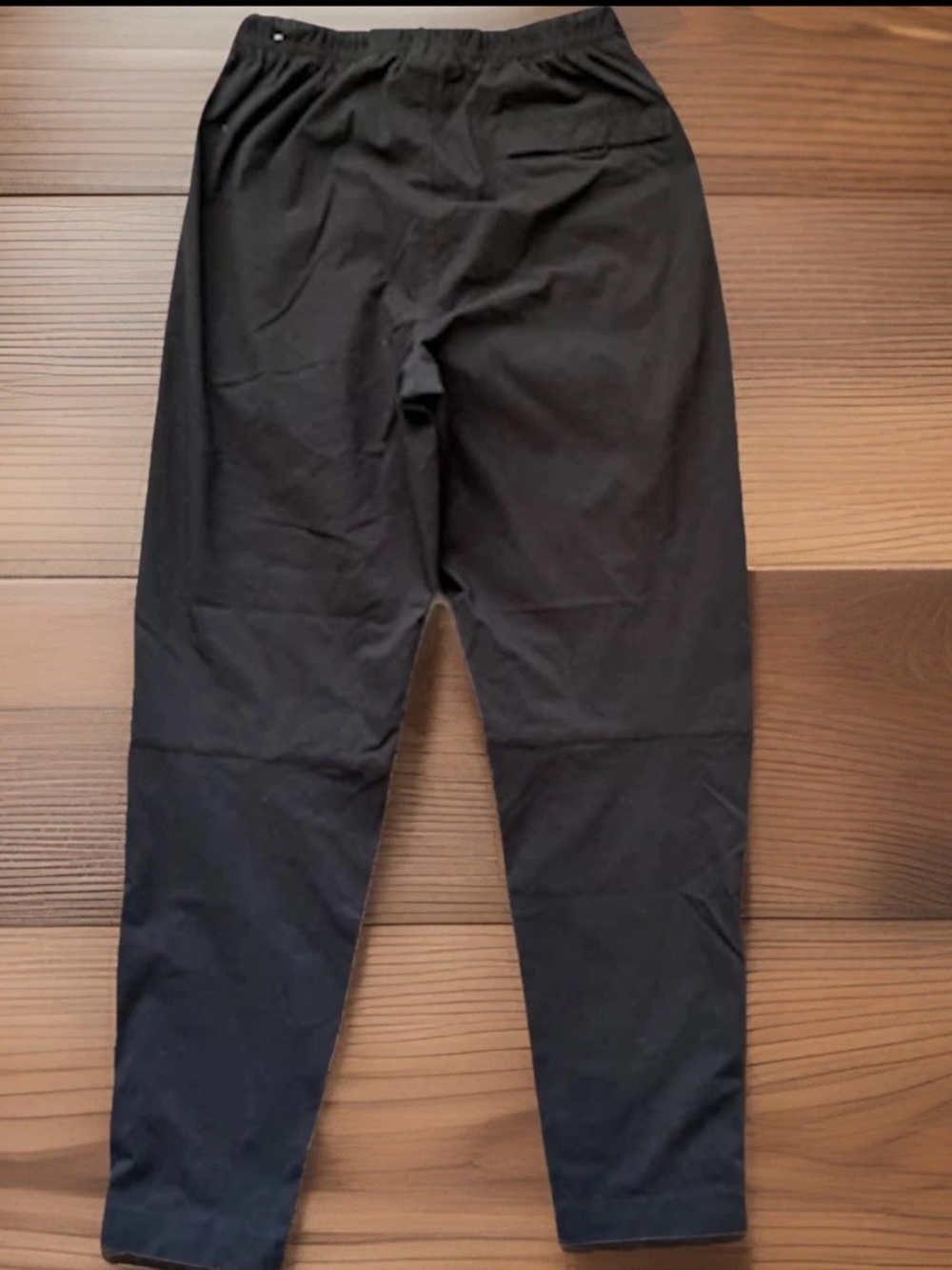 NIKE Pants Mens Small Black Tech Drawcord Waist Zipper Pockets Lightweight Track - Picture 11 of 14